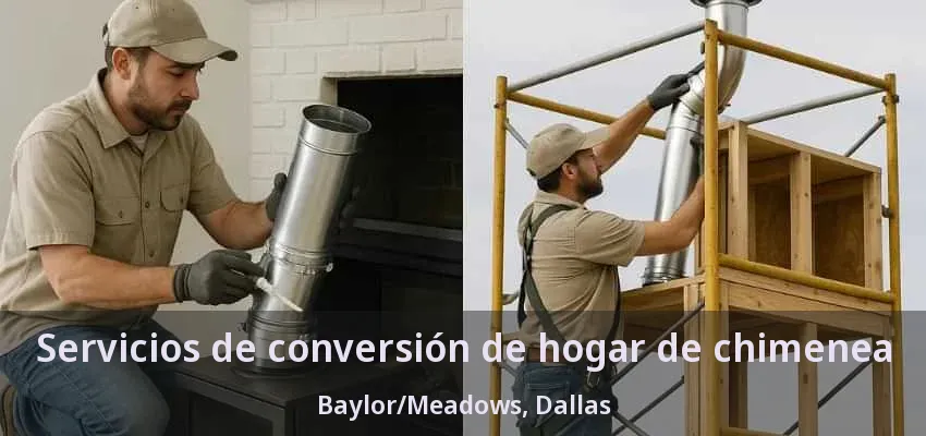 Servicios de conversión de hogar de chimenea Baylor/Meadows, Dallas - TX Servicios de conversión de hogar de chimenea Baylor/Meadows, Dallas - TX
