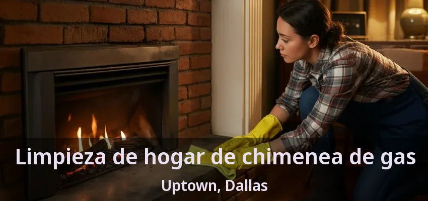 Limpieza de hogar de chimenea de gas Uptown, Dallas - TX
